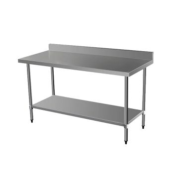 1000 X 390mm Stainless Steel #304 Bench W/ Splash Back