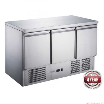 XGNS1300B Three Door Compact Workbench Fridge