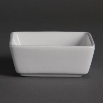 Olympia Whiteware Miniature Square Dishes 85mm (Pack of 12) Y729