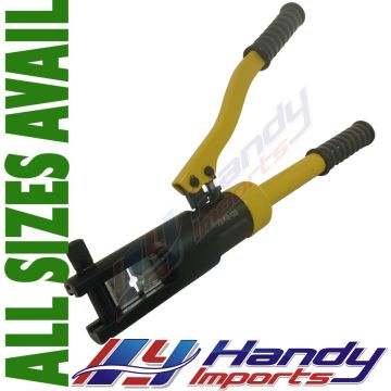 12 Ton Hydraulic Cable Crimper Wire Crimping Tool Pliers W/8 Piece Die Set