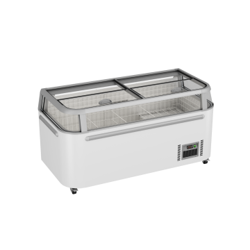 Thermaster Supermarket Island Freezer with Glass Sliding Lids ZCD-E185G