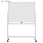 3X Brand New 900X1200mm Double Sided Magnetic Whiteboard With Aluminum Stand