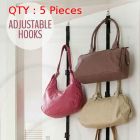 5X Brand New Back Door Bag Purse Tote Hat Organiser Rack With 16 Hooks