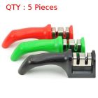 5X Brand New Handheld 2 Way Manual Kitchen Double Knife Sharpener Tungsten Steel