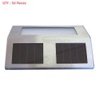 50X New Solar Powered Bright Stainless Steel Outdoor Led Stairs Step Light