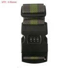 4X Brand New Travel Luggage Belt Packing Strap With Password Combination Lock