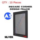 10 A3 Heavy Duty Black Square Corner Snap Frame/Picture Frame/Poster Frame 32mm