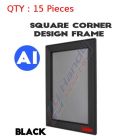 15 A1 Black Square Corner Snap Frame/Poster Frame/Picture Frame 25mm 