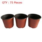 75 Round Plastic Thermoformed Nursery Garden Plants Double Colour Pot 140X130mm