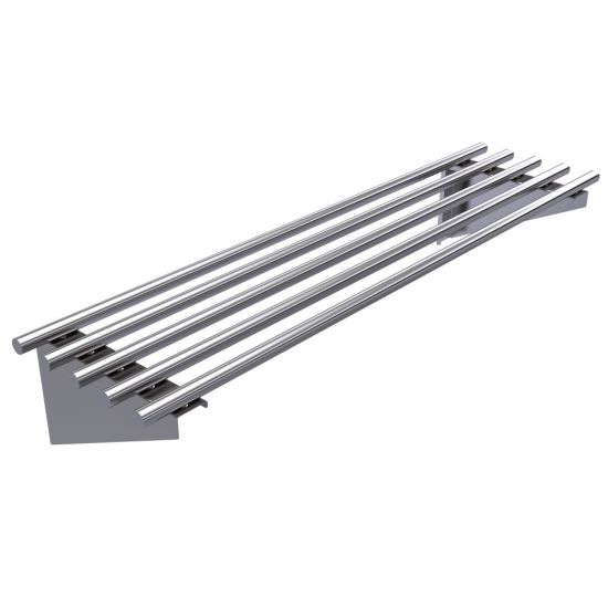 1200mm X 300mm Food Grade Stainless Steel Round Tube Pipe Wall Mounted Shelf 1200-WSP1 HY