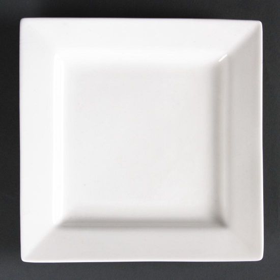 Lumina Fine China (Pack of 4) Square Plates 233mm CD633