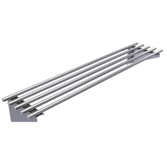 1500mm X 300mm Food Grade Stainless Steel Round Tube Pipe Wall Mounted Shelf 1500-WSP1 HY
