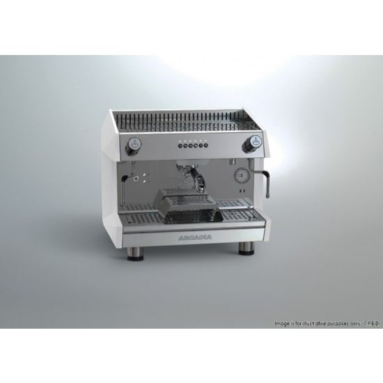 Arcadia Professional Espresso Coffee Machine Ss Polish White 1 Group - ARCADIA-G1