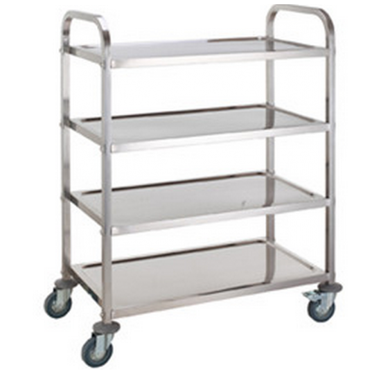 4 Tier Stainless Steel Serving Utility Cart Trolley
