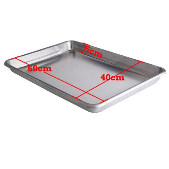 60X40X5cm Aluminium Oven Baking Pan Cooking Tray For Bakers Gastronorm Trolley