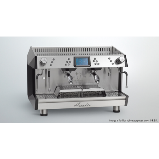 Arcadia Professional Espresso Coffee Machine Ss 2 Group Pid With Display - ARCADIA-G2DP