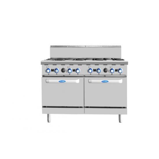 COOKRITE 8 Burners with Oven LPG AT80G8B-O LPG