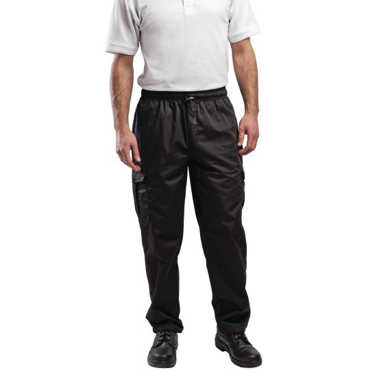 Le Chef Combat Pants Black XL B243-XL