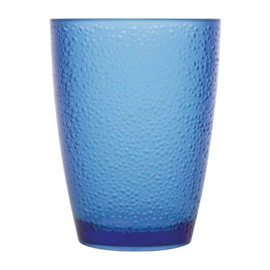Kristallon Polycarbonate Tumbler Pebbled Blue 275ml (Pack of 6 only) DC929