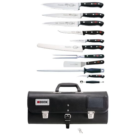 Dick 11 Piece Knife Set With Roll Bag DL384