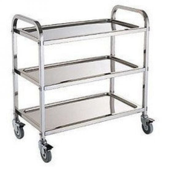 3 Tier Stainless Steel Serving Utility Cart