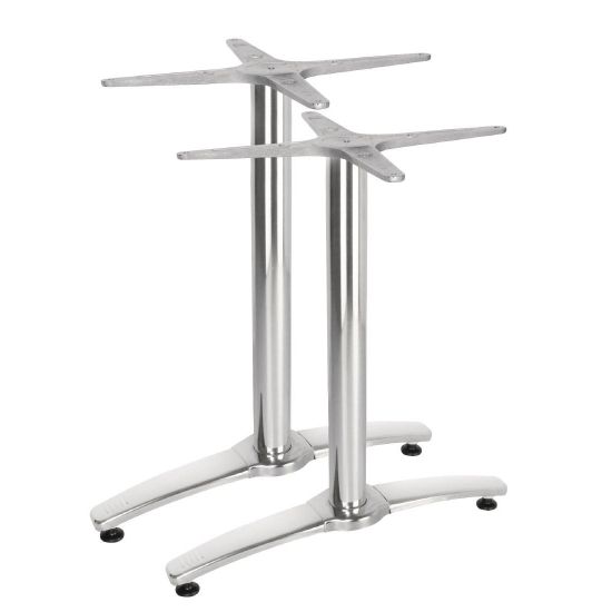 Bolero (Pack of 2) Aluminium Twin Leg Table Base GH985