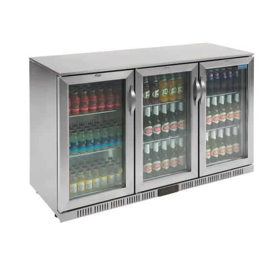 Polar G-Series Back Bar Cooler with Hinged Doors Stainless Steel 330Ltr GL009-A