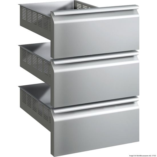 Optional Set 3 Drawers for Solid Door Units - GN-3DRAWER
