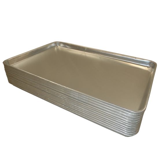 New 12Pcs Aluminium Oven Baking Pan Cooking Tray Bakers Gastronorm Trolley 600mm