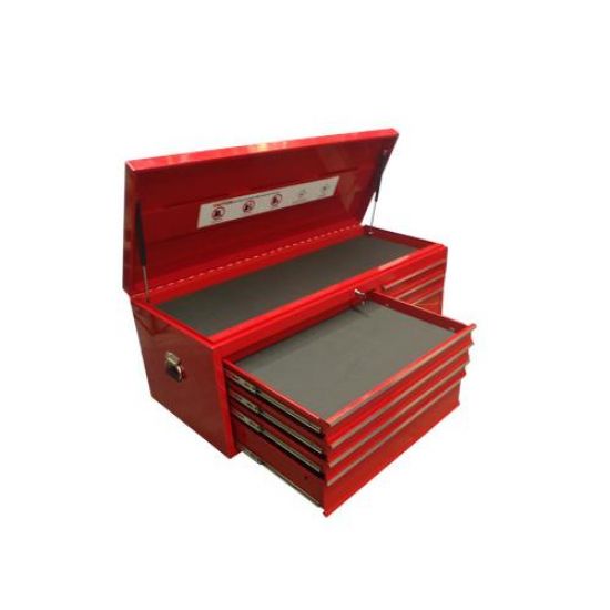 56" 7 Drawers Top Cabinet Chest Tool Box Metal Storage Mechanic Toolbox Red