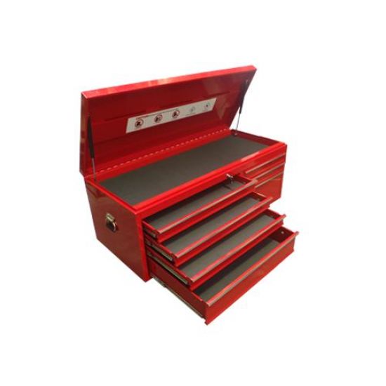 41" 8 Drawers Top Cabinet Chest Tool Box Metal Storage Mechanic Toolbox Red
