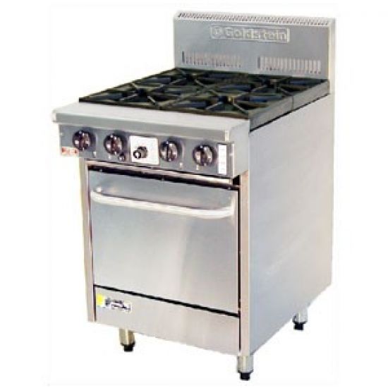 Goldstein Ranges - Gas 4 Burner With Static Electric Ovens (Natural Convection) Pf-4-20E