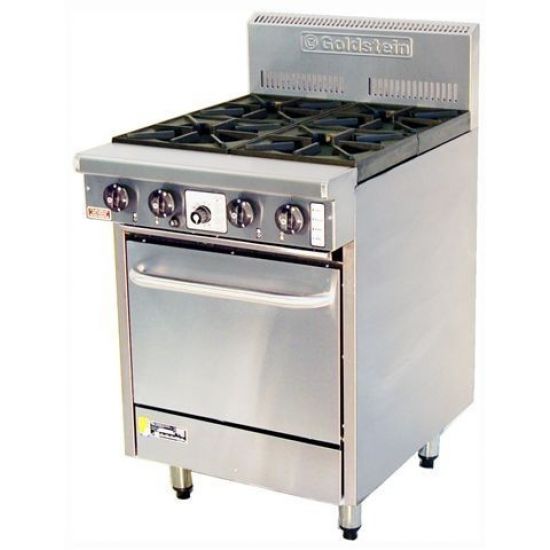 Goldstein Ranges - Gas 4 Burner With Fan Force Electric Ovens Pf-4-20Eff