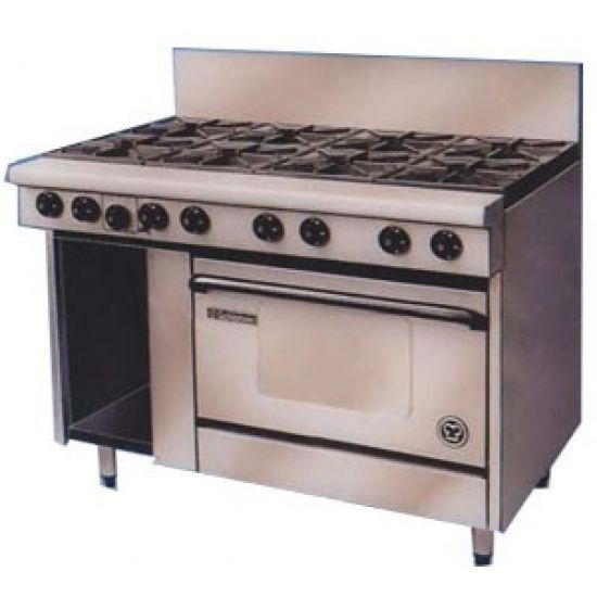 Goldstein Ranges - Gas 8 Burner With Static Electric Ovens (Natural Convection) Pf-8-28E