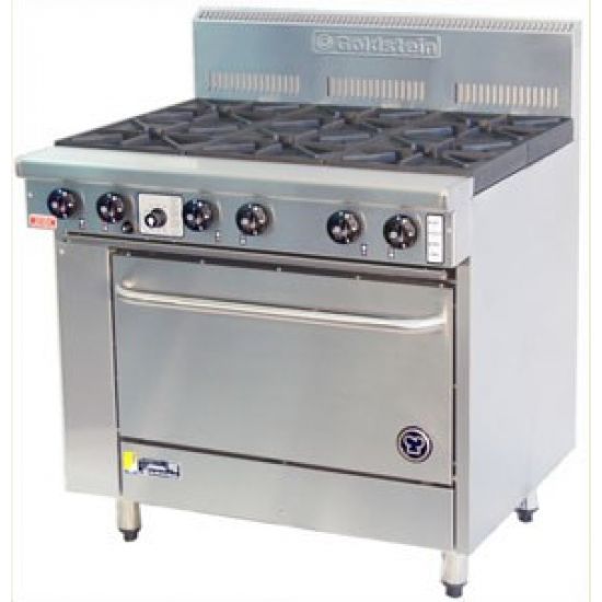 Goldstein Ranges - Gas 6 Burner - High Speed Pure Electric Convection Oven Pfc-6-28E
