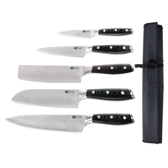 Tsuki 5 Piece Knife Set & Wallet S617
