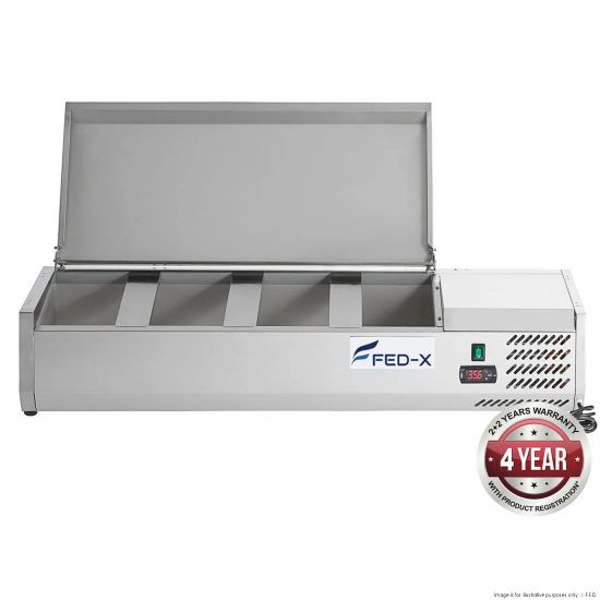 Fed-X Salad Bench With Stainless Steel Lid XVRX1200/380S